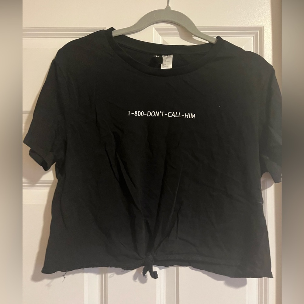 Black crop top
